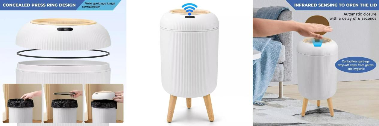 The small trash can unexpectedly became popular on TikTok, taking the top spot on the weekly chart! Americans are rushing to buy it!