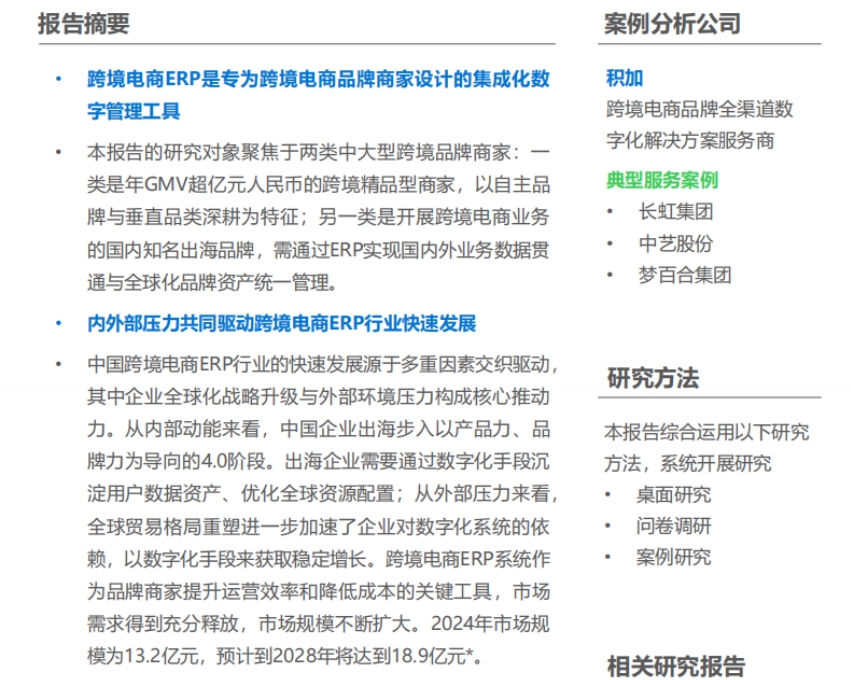 2025年中国跨境电商中大型品牌商家ERP需求洞察-2