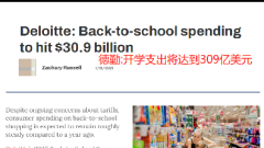 Tariffs continue to exert force, leading to a decline in US back to school spending