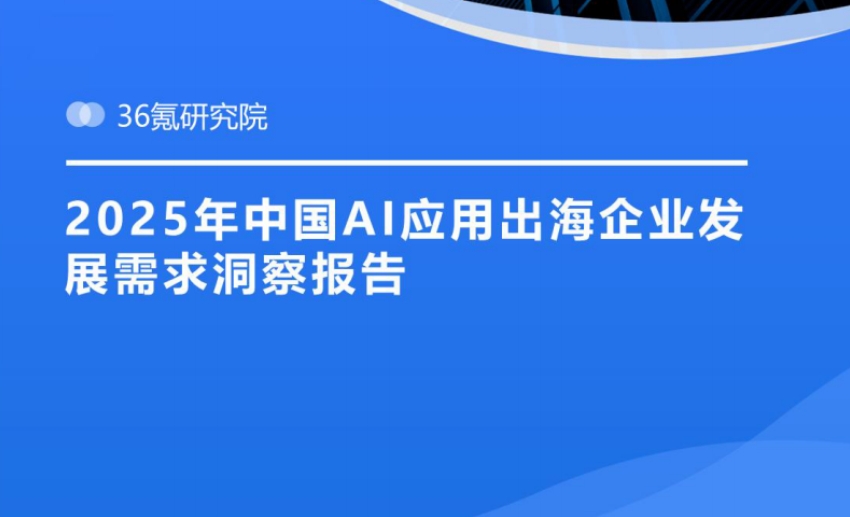 Insight Report on the Development Needs of Chinese AI Application Overseas Enterprises in 2025